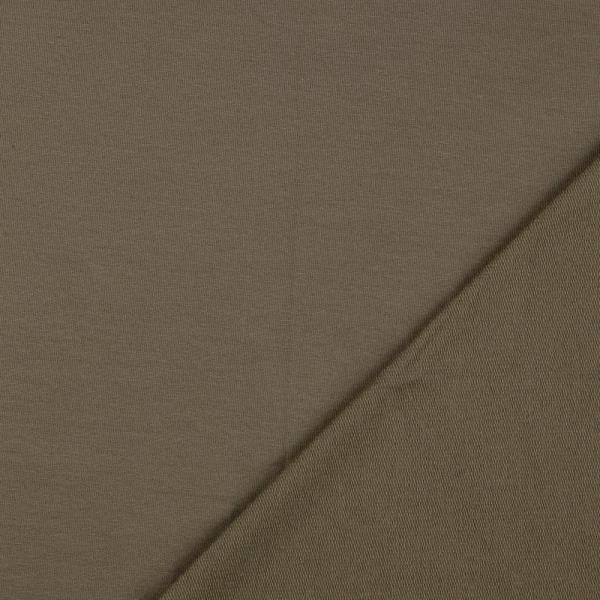 70 cm Reststück Sommersweat / French Terry uni Salbeigrün